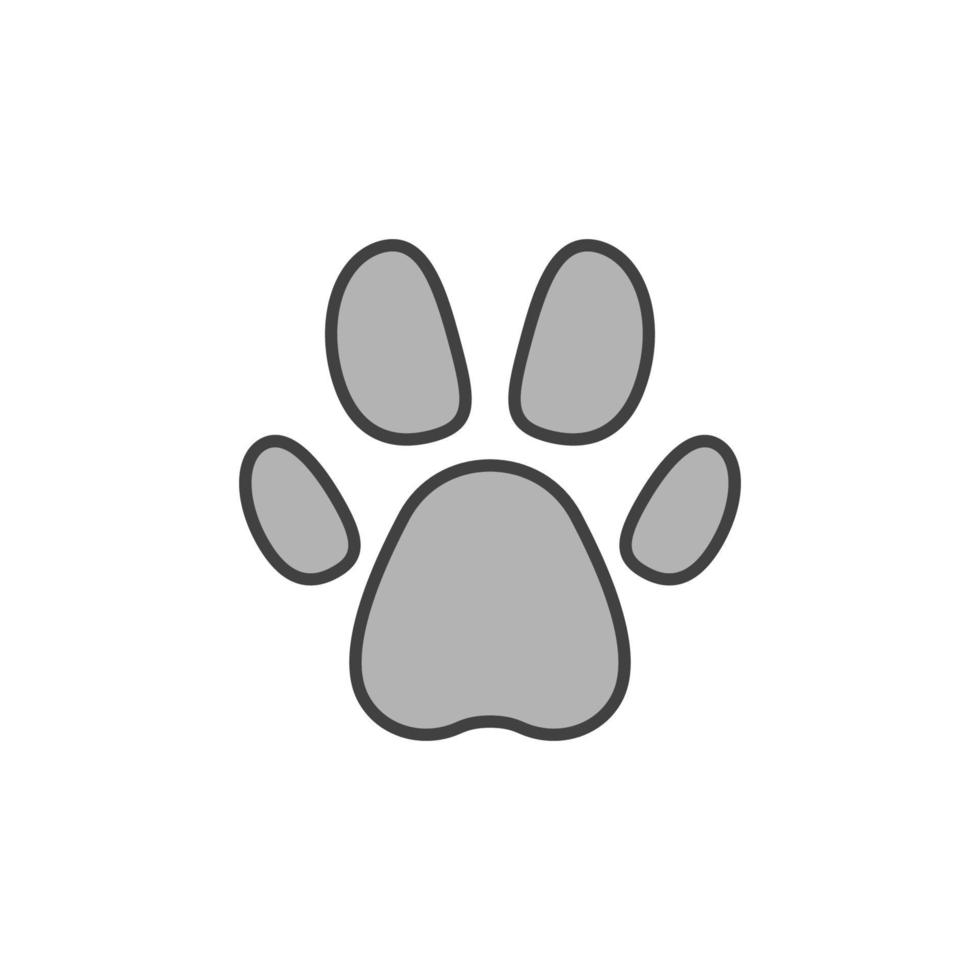 Pet Paw vector Footprint concept modern icon or sign