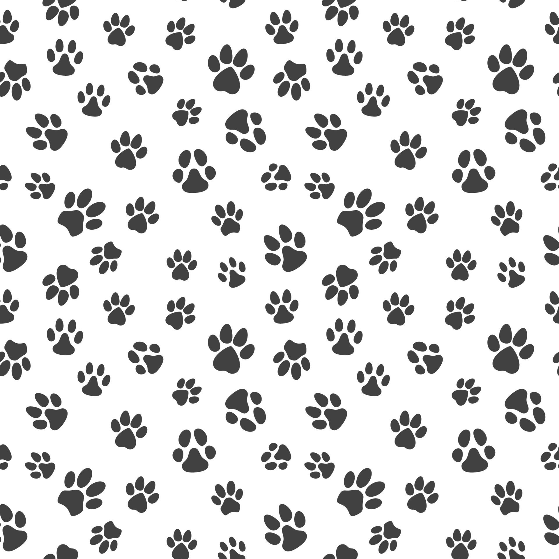 Puppy Or Dog Foot Prints Vector Seamless Pattern 12778044 Vector Art At 