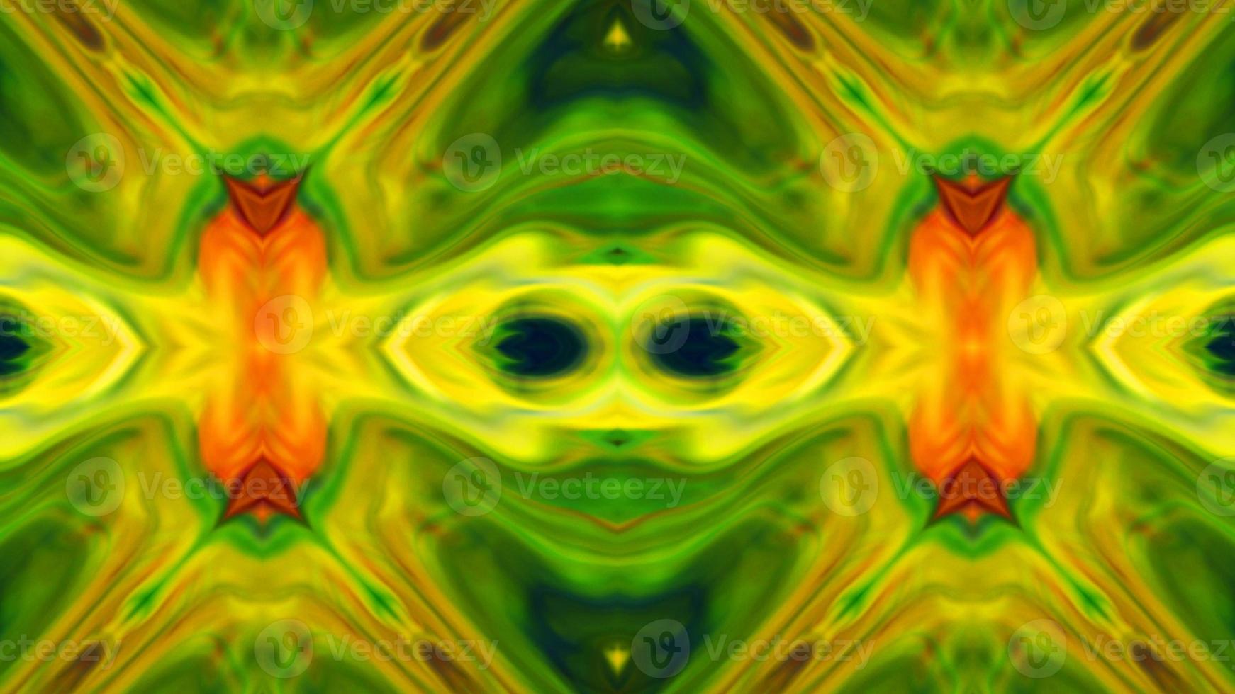Wonderful Kaleidoscope Backgrounds Created From Colorful Ink Paint Spread photo