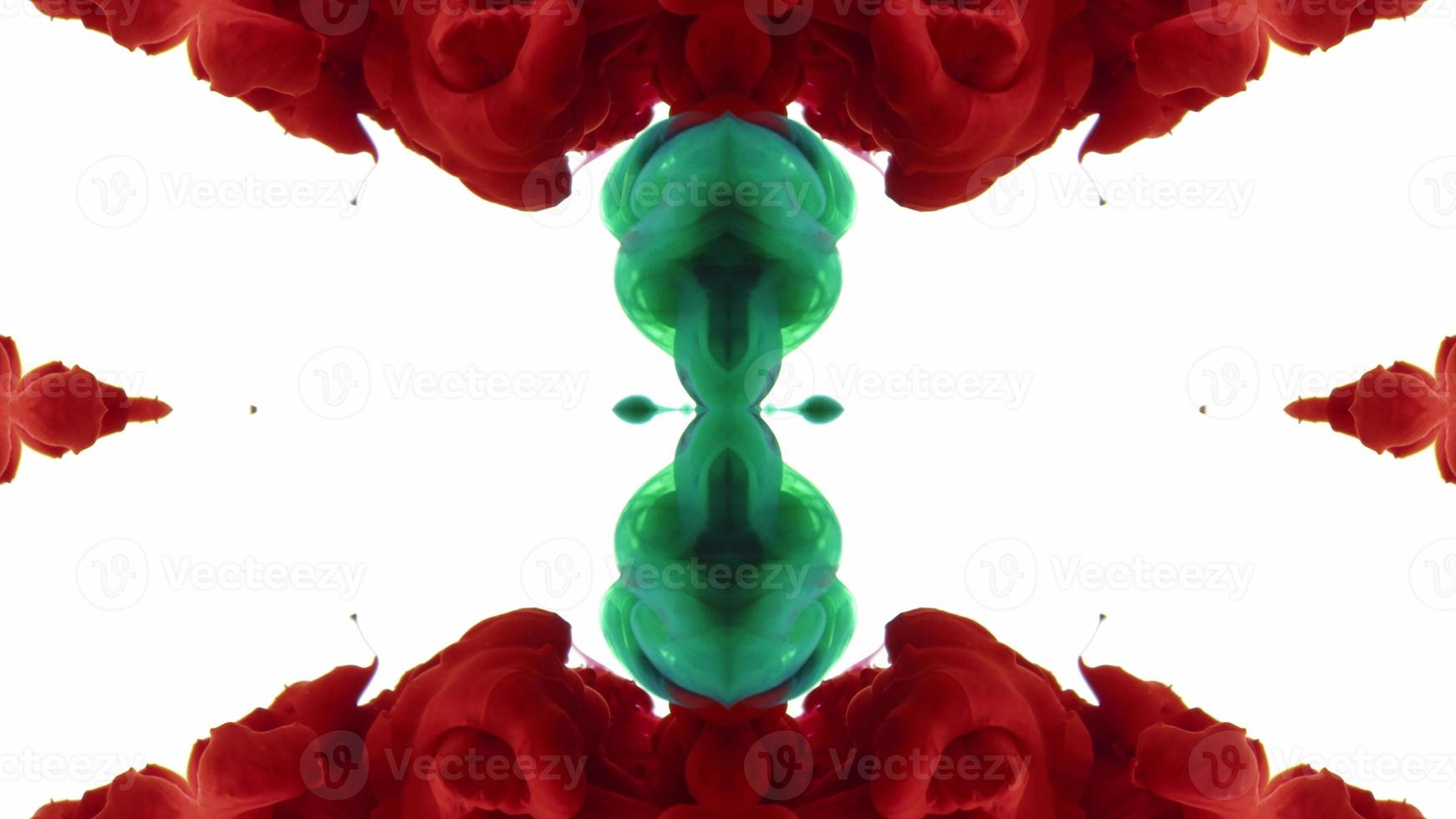 Wonderful Kaleidoscope Backgrounds Created From Colorful Ink Paint Spread photo