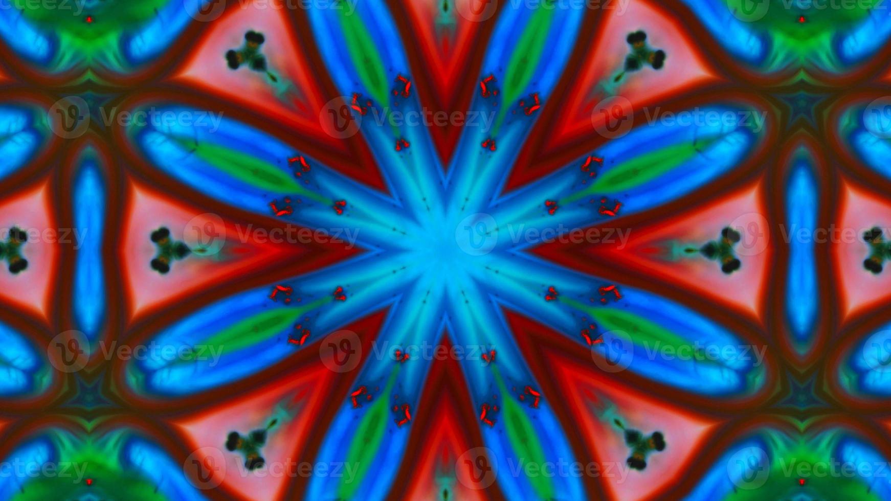 Wonderful Kaleidoscope Backgrounds Created From Colorful Ink Paint Spread photo