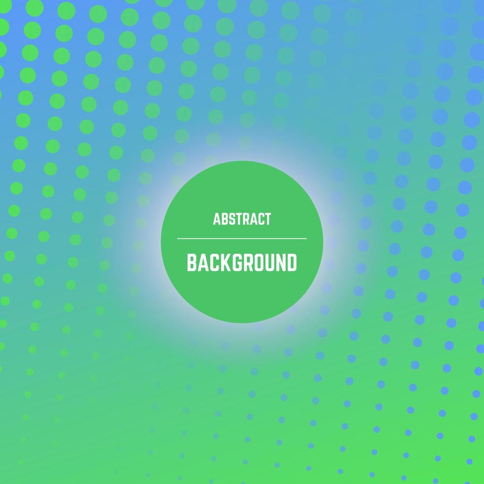 Abstract colorful background with dots, halftone effect and circle in center. Vector illustration.