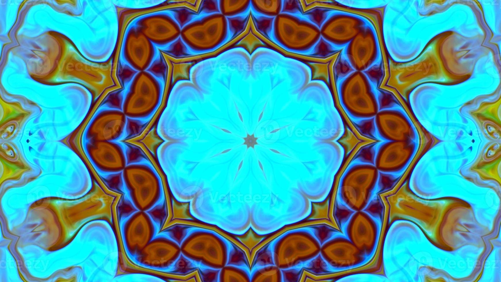 Wonderful Kaleidoscope Backgrounds Created From Colorful Ink Paint Spread photo