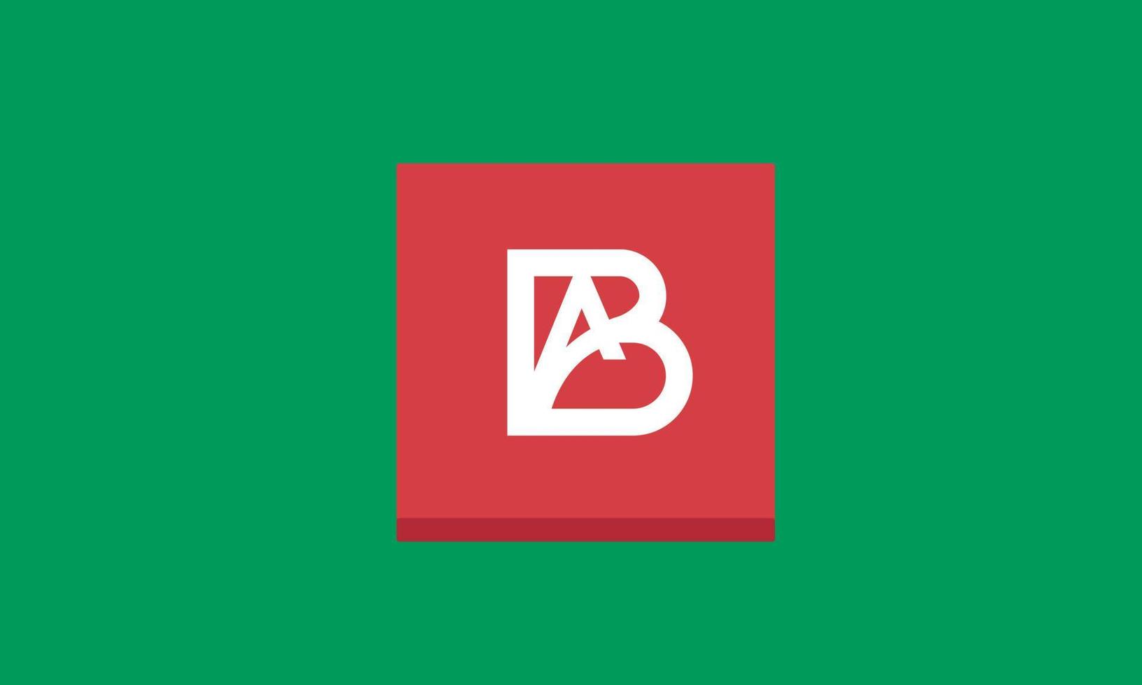 Alphabet letters Initials Monogram logo AB, BA, A and B vector