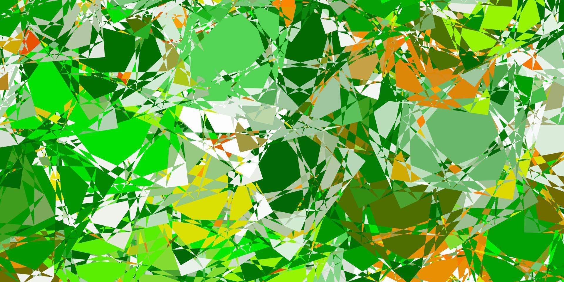 Fondo de vector verde claro, rojo con formas poligonales.