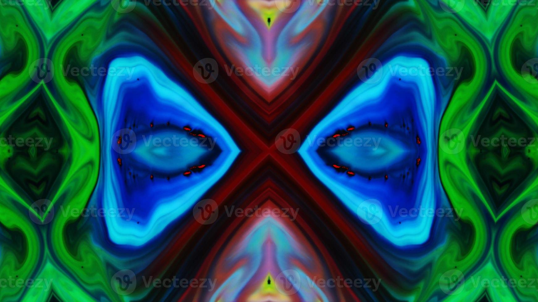 Wonderful Kaleidoscope Backgrounds Created From Colorful Ink Paint Spread photo