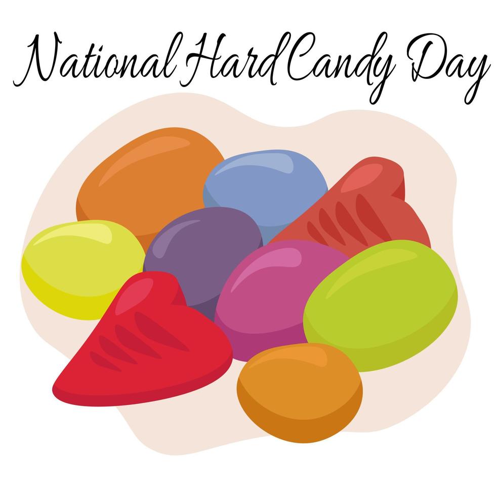 National Hard Candy Day, idea for poster, banner, flyer, postcard or menu decoration 12778708