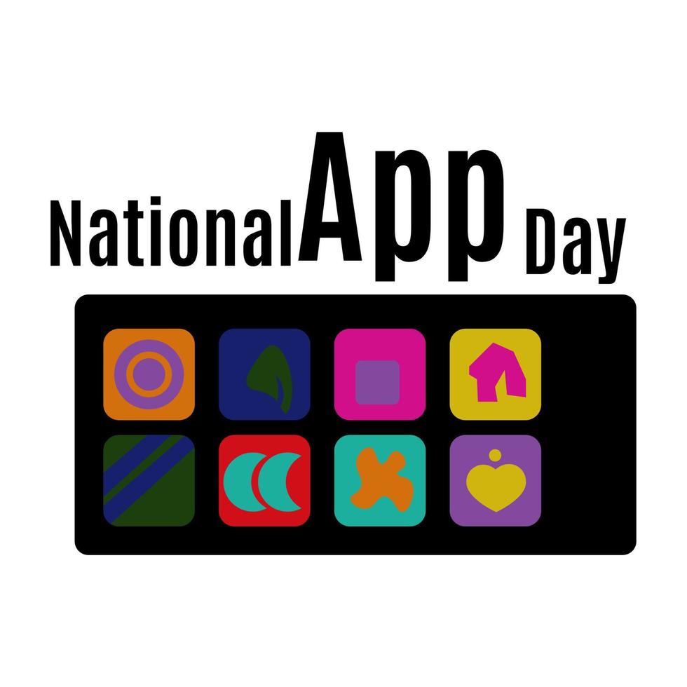 National App Day, Idea for poster, banner, flyer or postcard 12778711