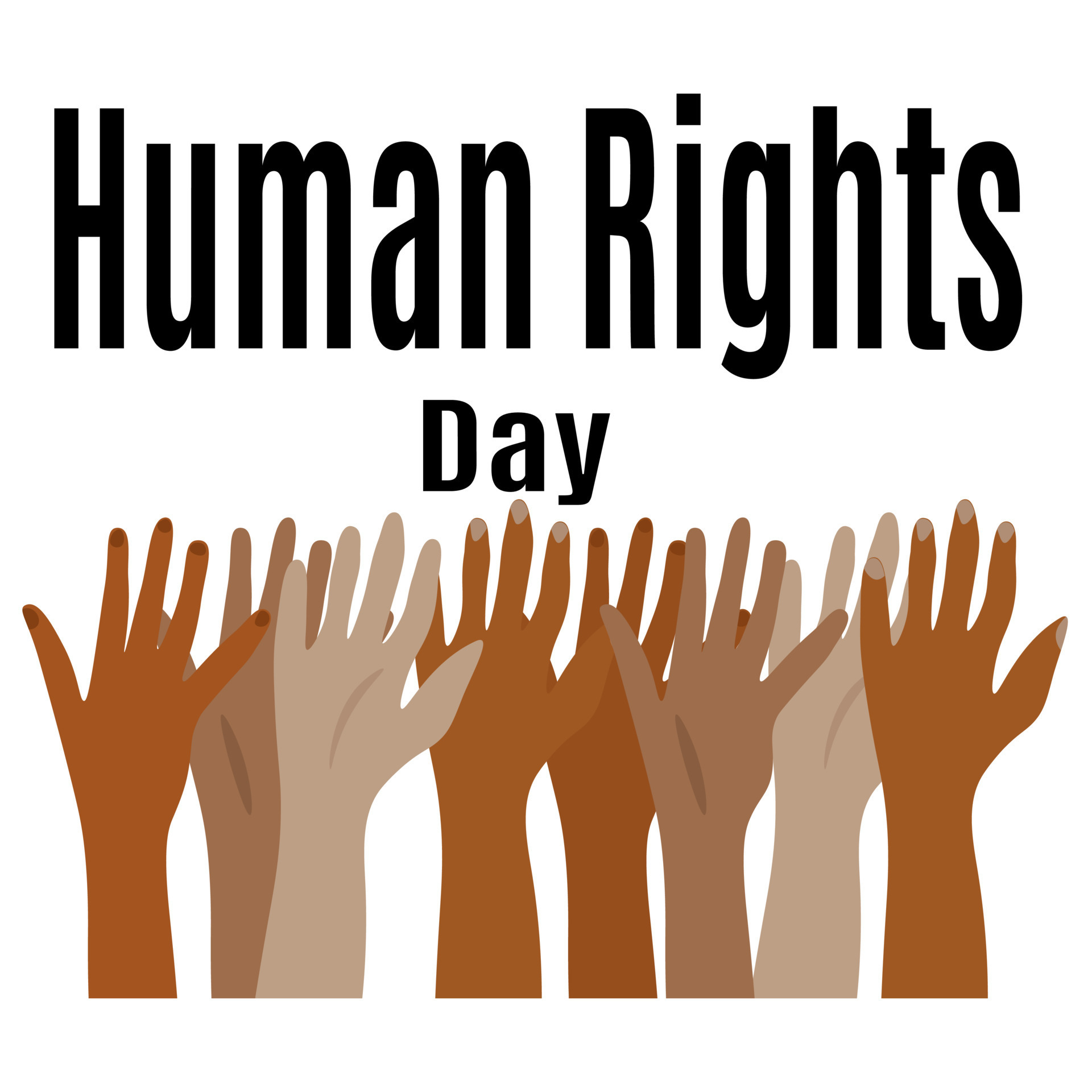 Human Rights Day, Idea for poster, banner, flyer or postcard 12778729