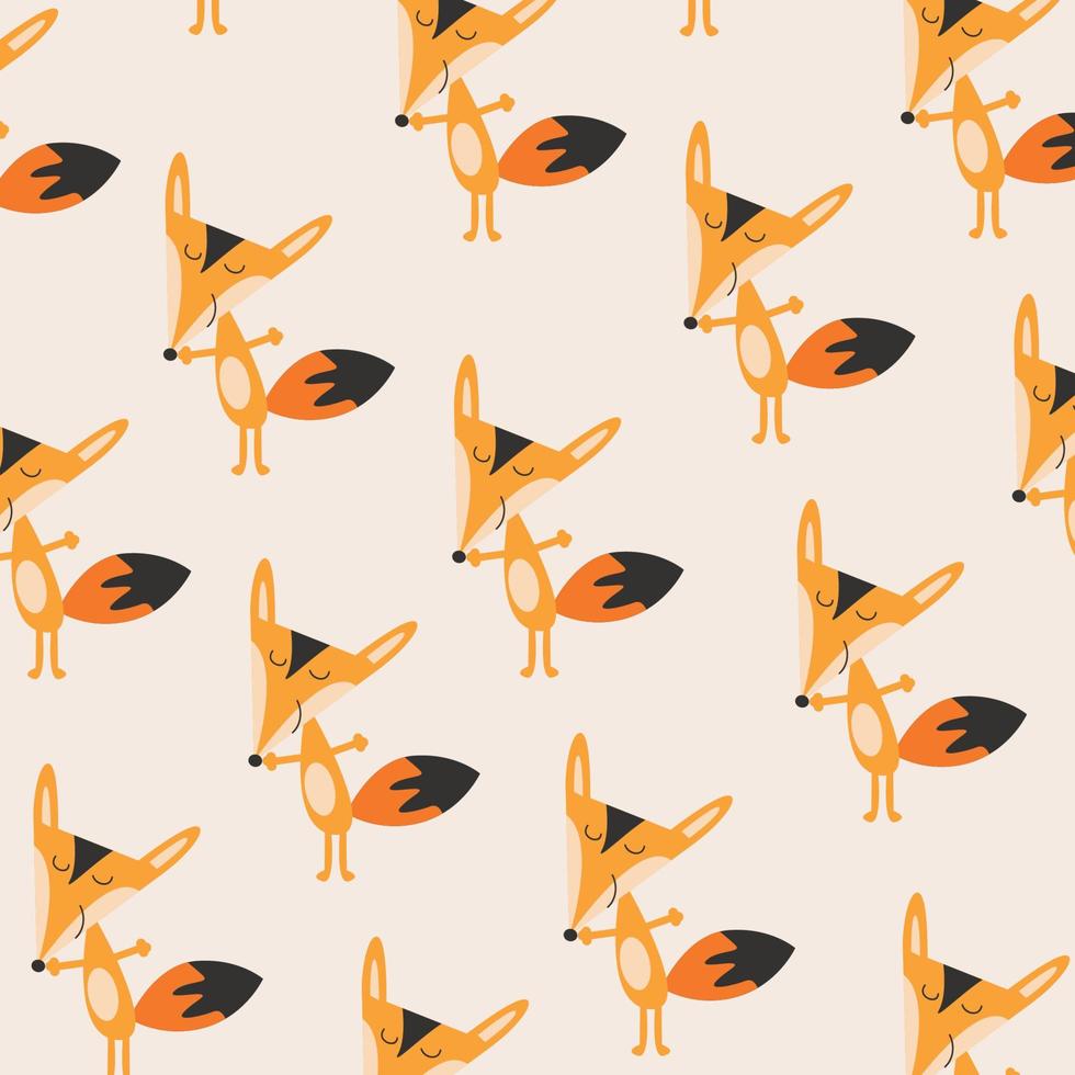 Seamless pattern with cute squirrel animal perfect for wrapping paper vector