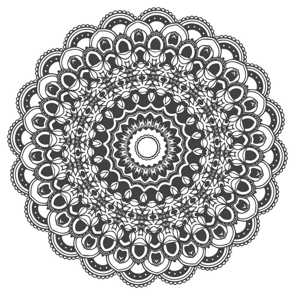 patrón de mandala para colorear book.ornament mandala redondo perfecto para usar en cualquier otro tipo de diseño. vector oriental, elementos de diseño de tejido.