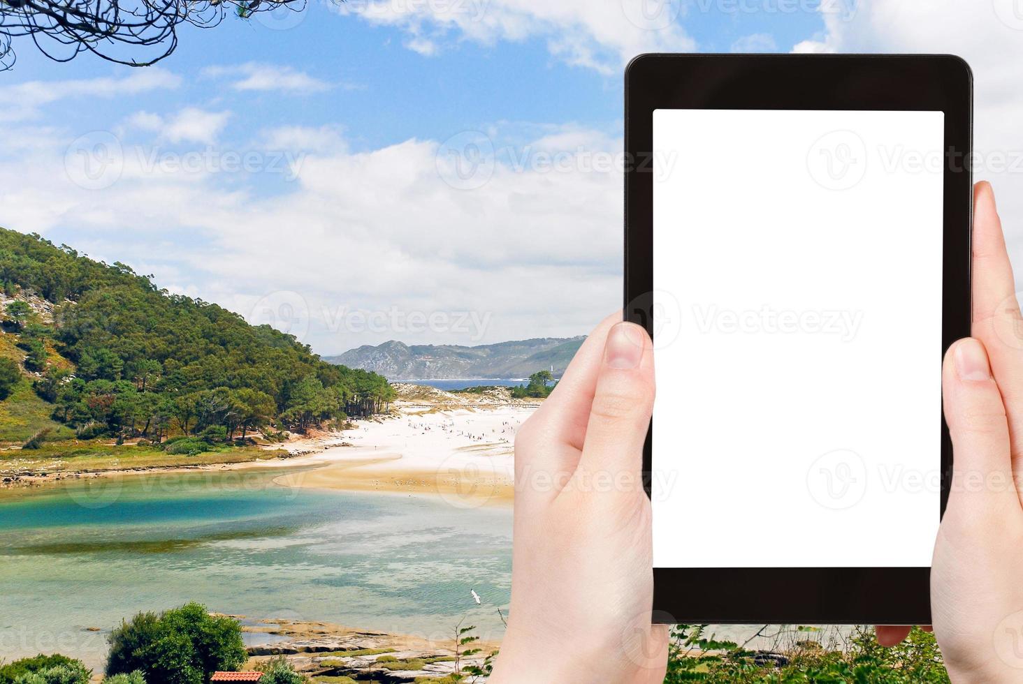 foto de las islas cies en el atlántico, españa