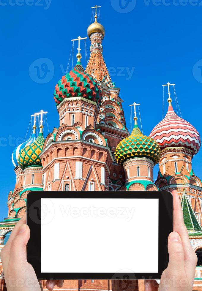 tourist photographs of Saint Basil's Cathedral photo