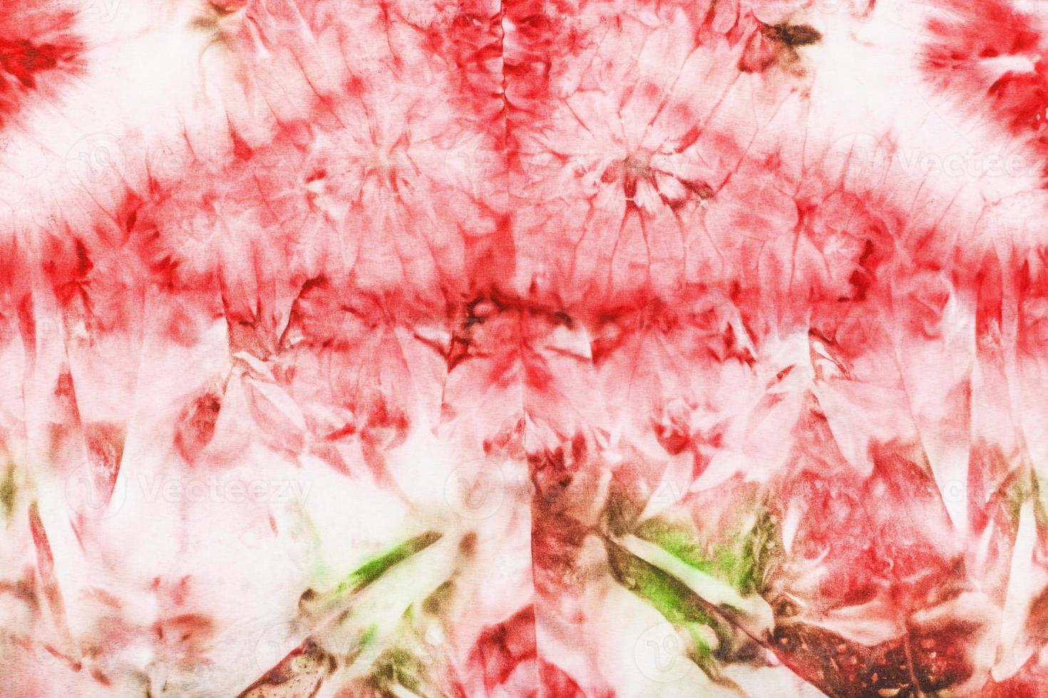 abstract pink and green pattern on batik photo