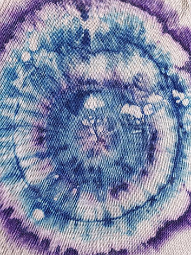 abstract ornament from circles on silk batik photo