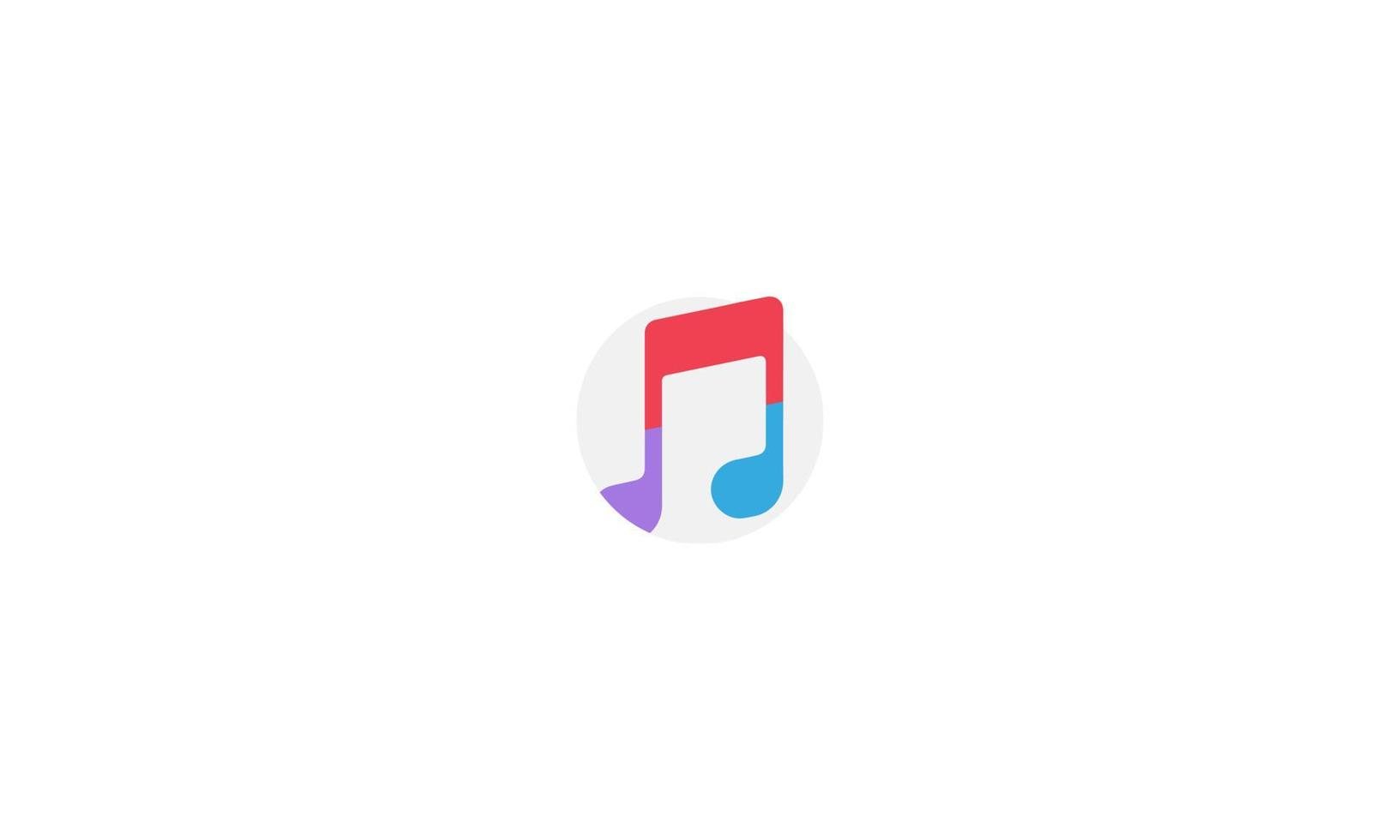 music Symbol logo design vector illustration
