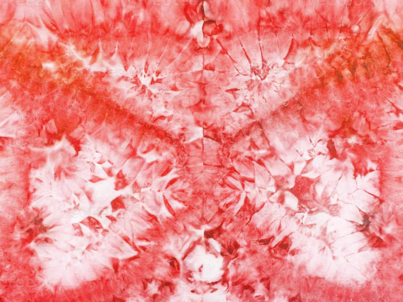 abstract red pattern on silk batik photo