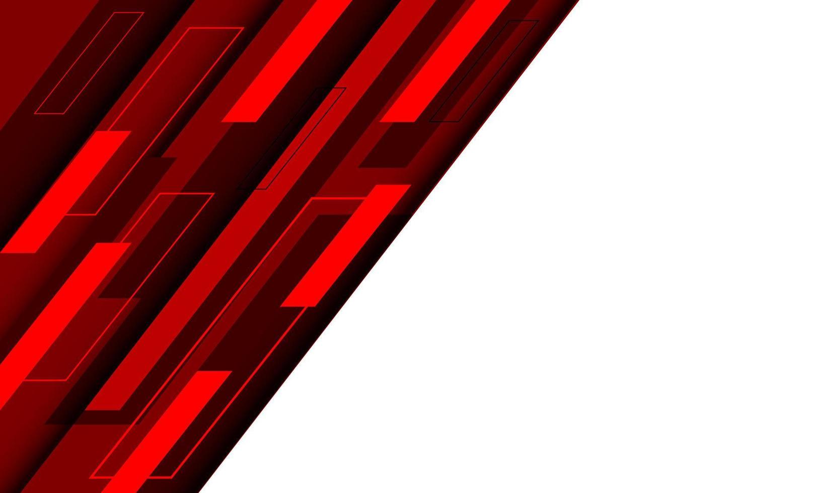 Forma geométrica roja abstracta dinámica con diseño de espacio en blanco blanco vector de fondo futurista moderno