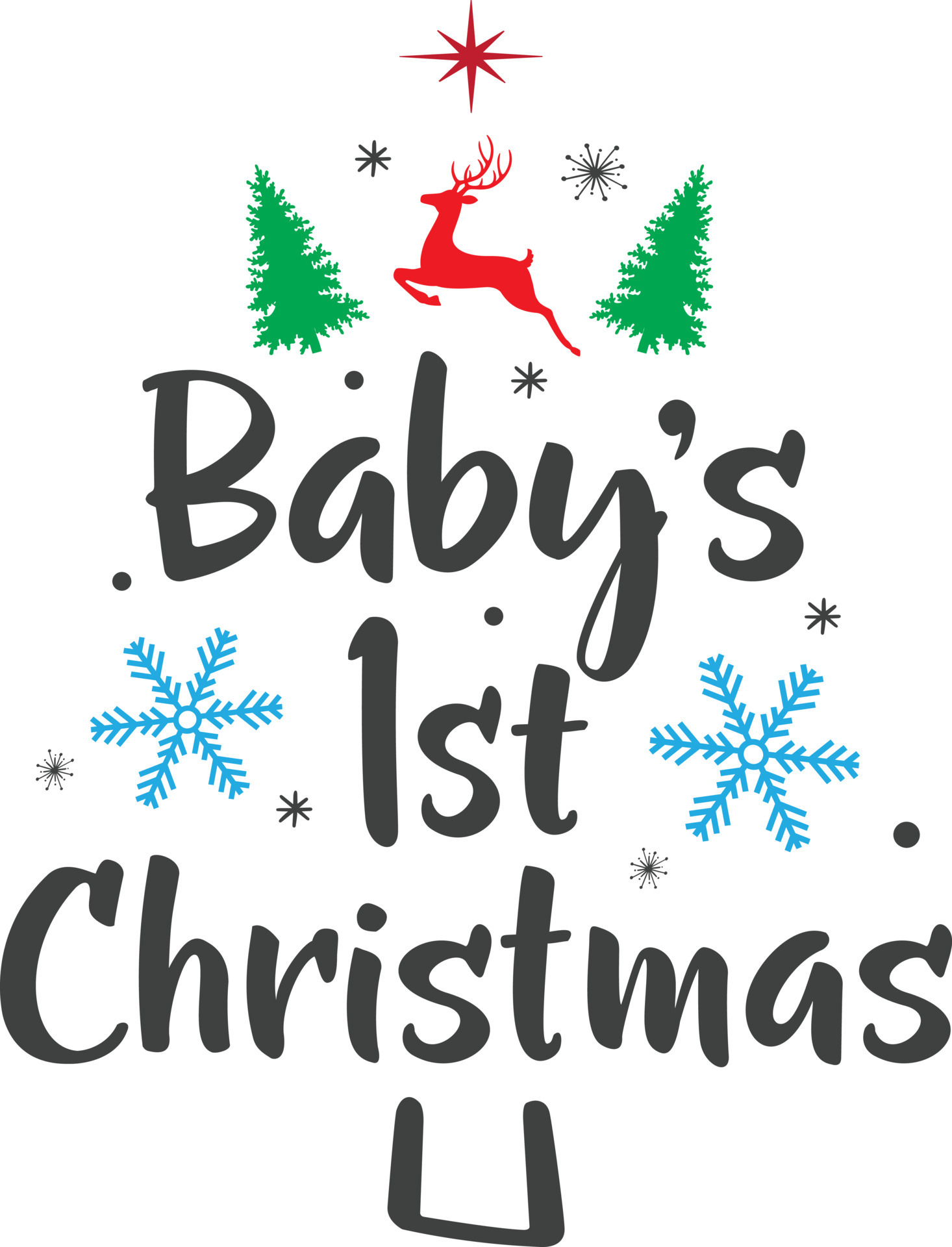 Baby's First Christmas, Merry Christmas, Santa, Christmas Holiday