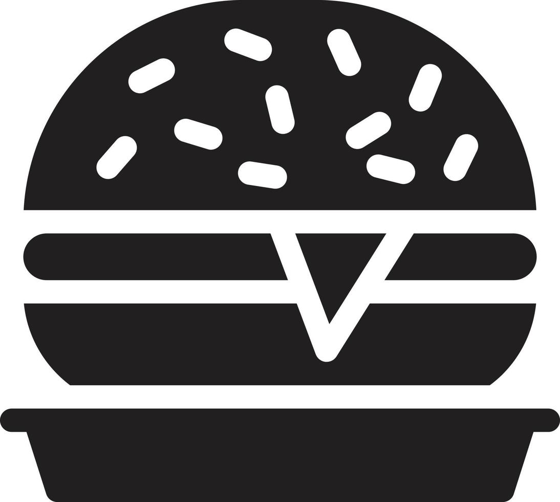 ilustración de vector de hamburguesa en un fondo. símbolos de calidad premium. iconos vectoriales para concepto y diseño gráfico.