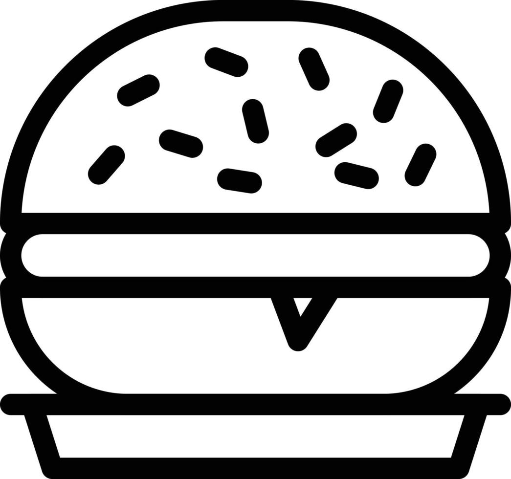 ilustración de vector de hamburguesa en un fondo. símbolos de calidad premium. iconos vectoriales para concepto y diseño gráfico.