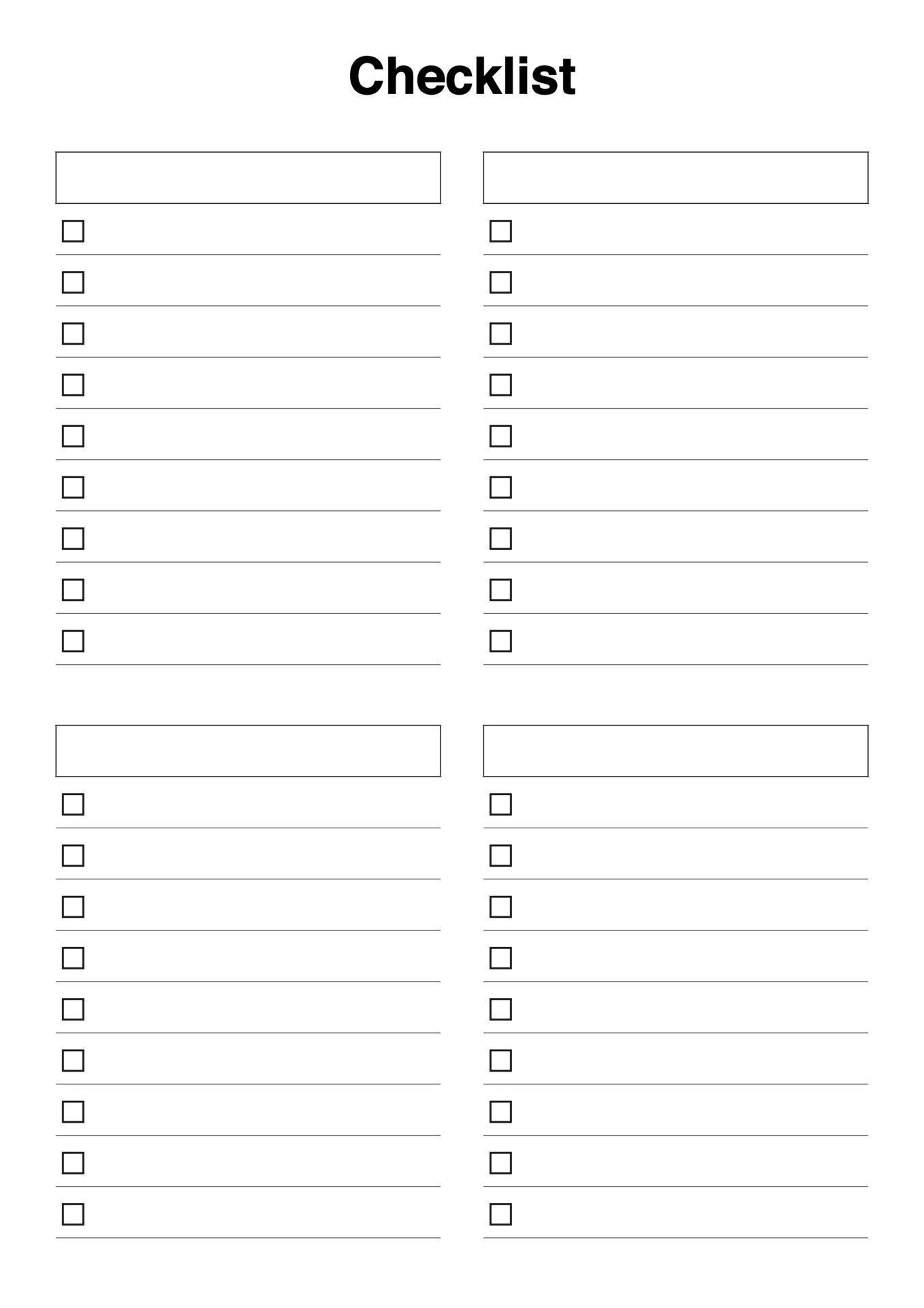 Blank Checklist Or To Do List Printable 12782575 Vector Art At Vecteezy Blank Checklist Or To Do List Printable 12782575 Vector Art At Vecteezy