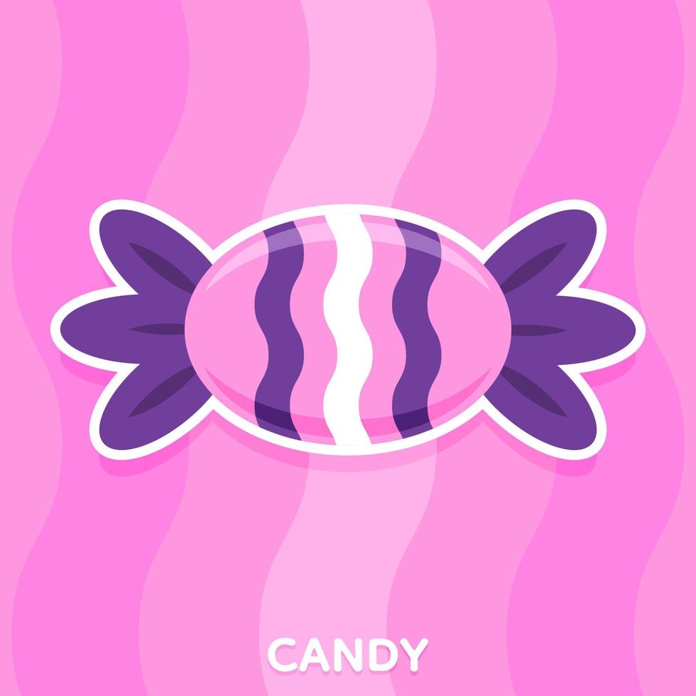 Cute Halloween candy, Vector, Illustration. vector