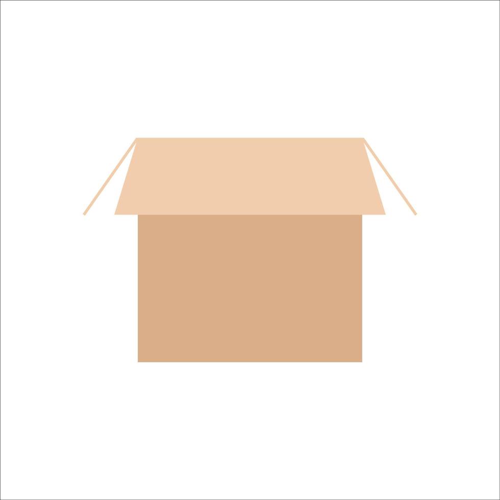 Carton box icon, Vector and Illustration.