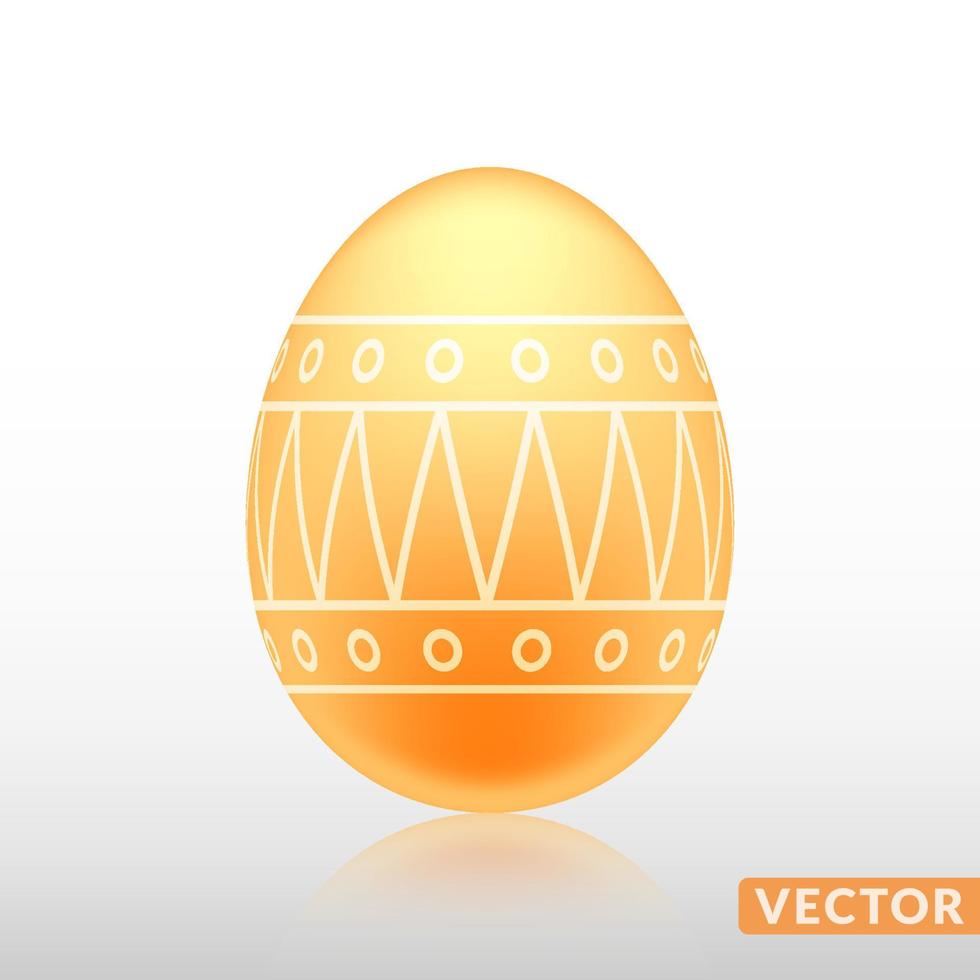 Realistic egg with exotic skin pattern, vector, Illustration. vector