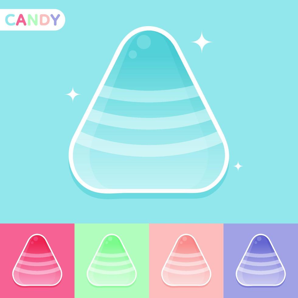 Set of Cute colourful candy, Vector, Illustration. vector