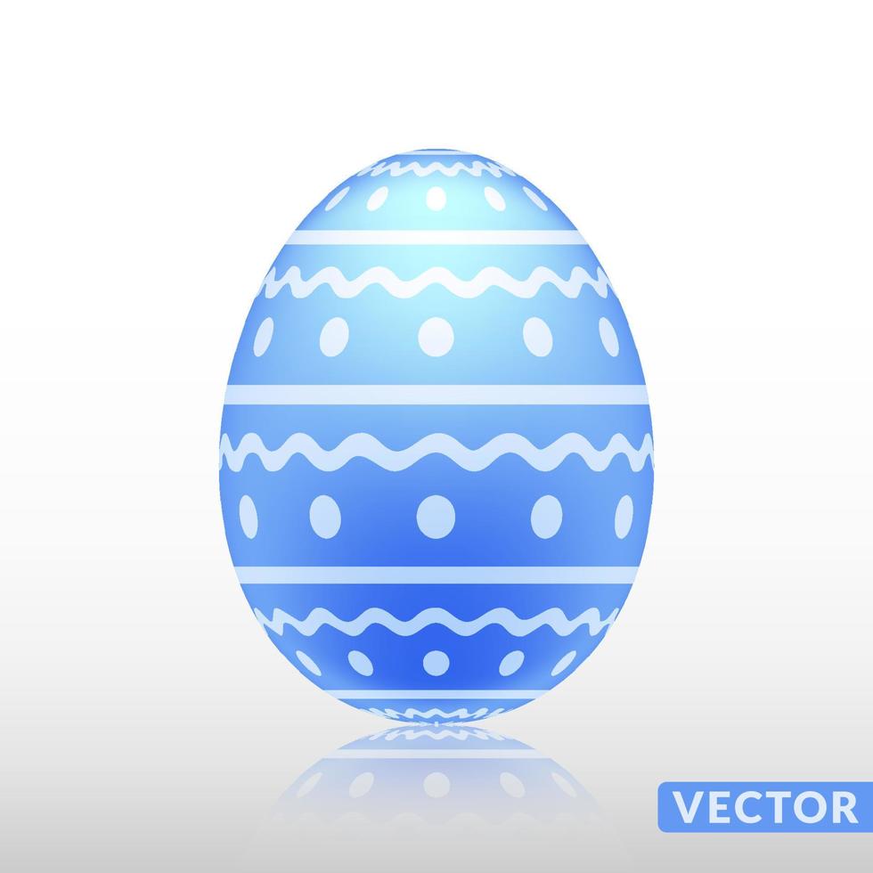 Realistic egg with exotic skin pattern, vector, Illustration. vector