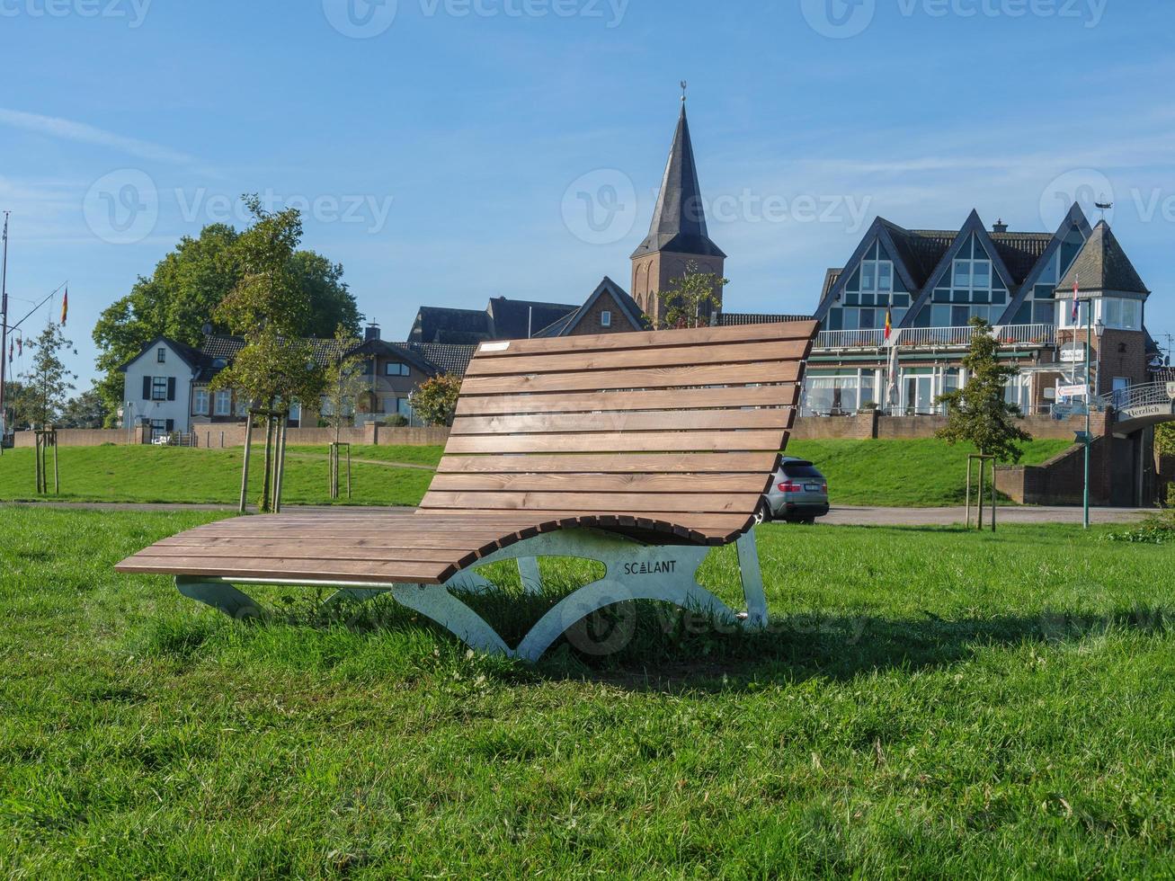 Grieth village at the rhine river photo