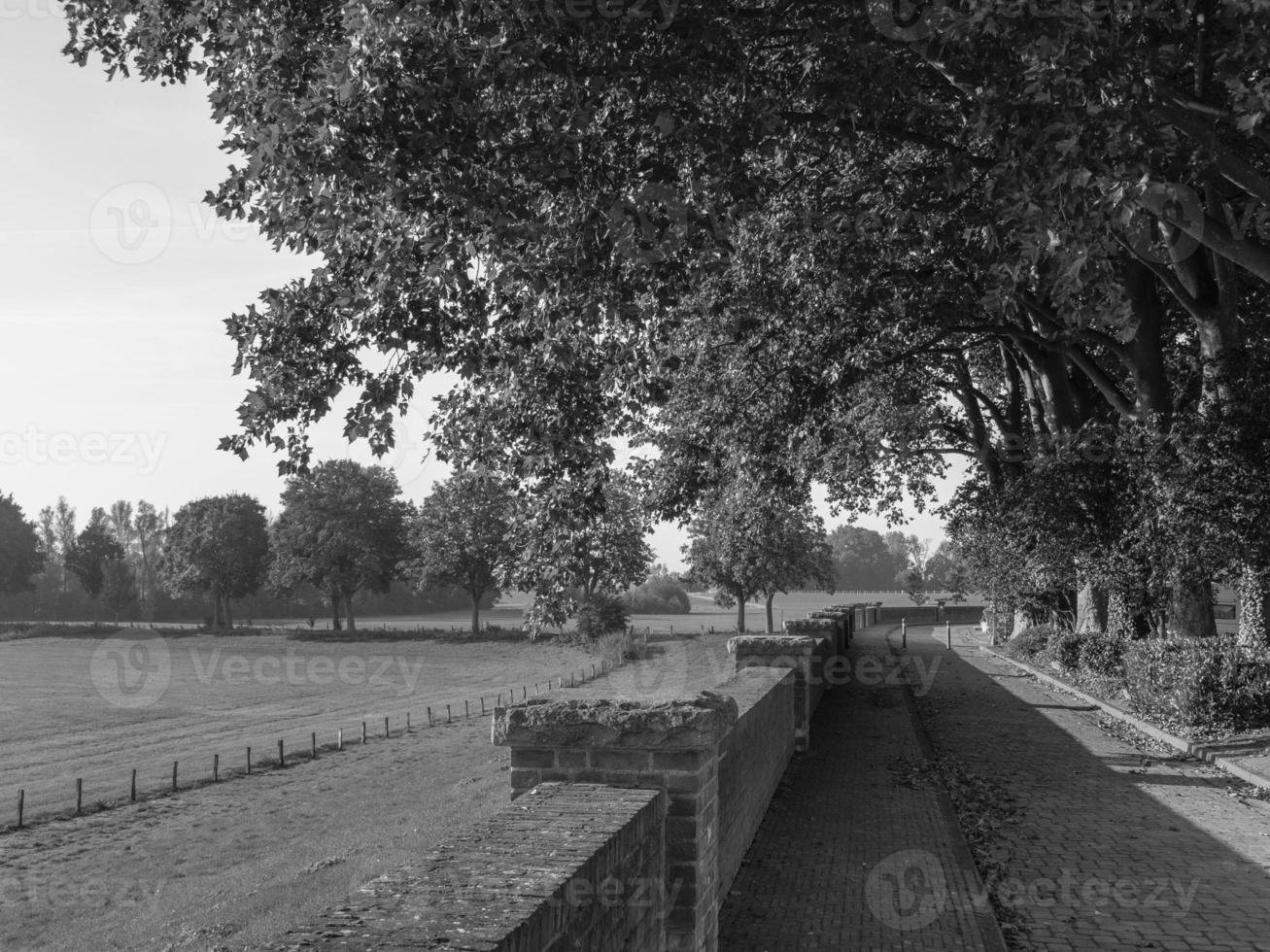 the small village of Grieth at the river rhine photo