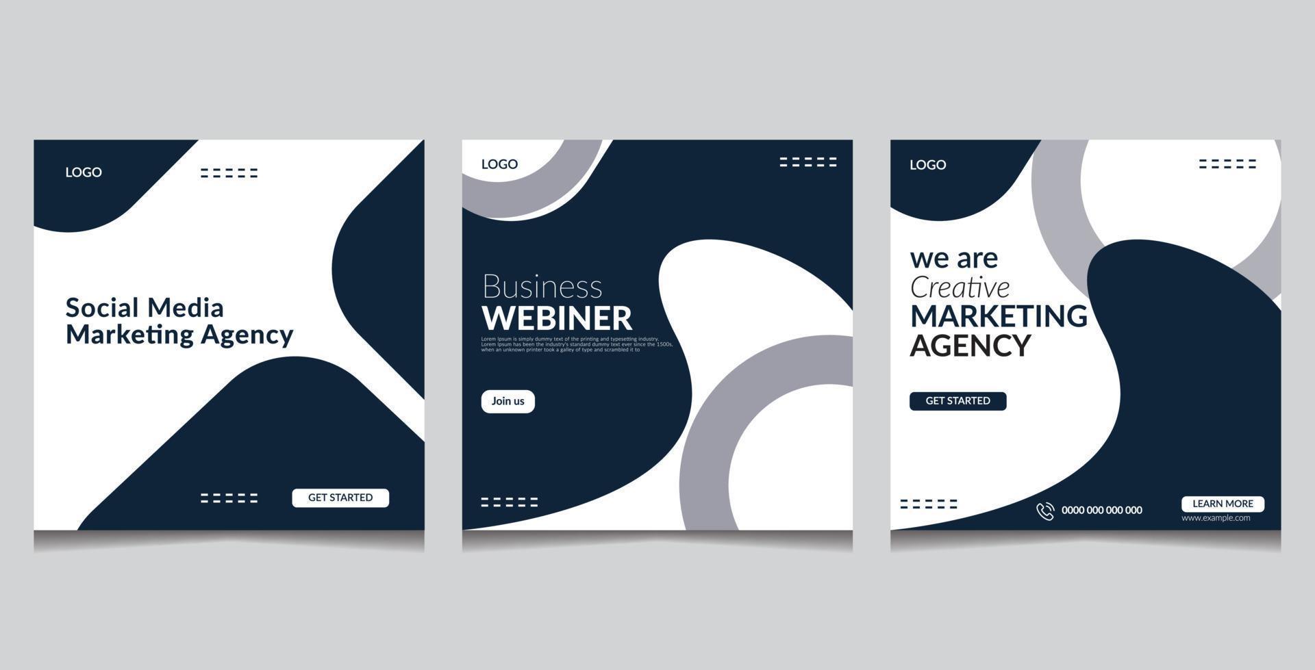 Modern social website banner and digital marketing template. vector
