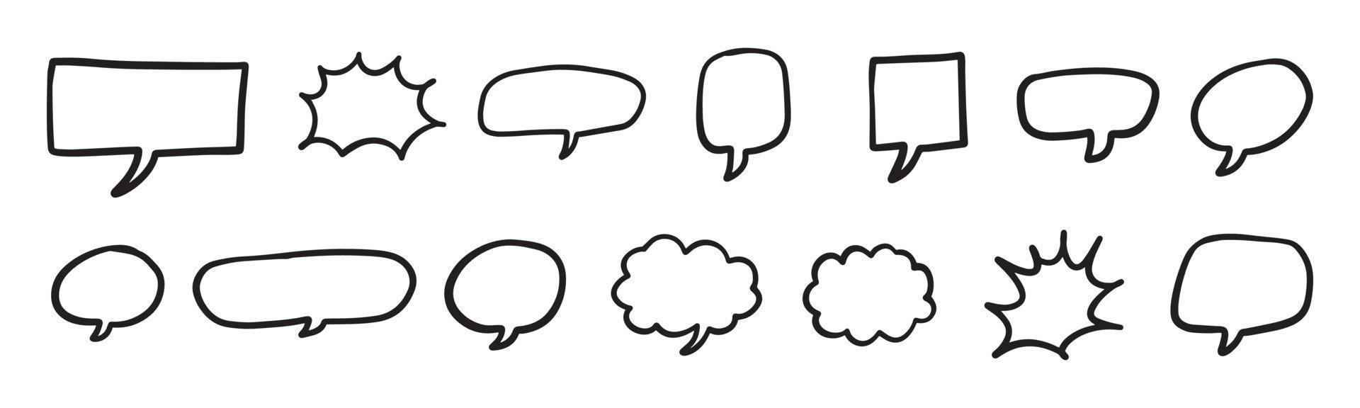 Comic speech bubble stickers set 21180376 Vector Art at Vecteezy