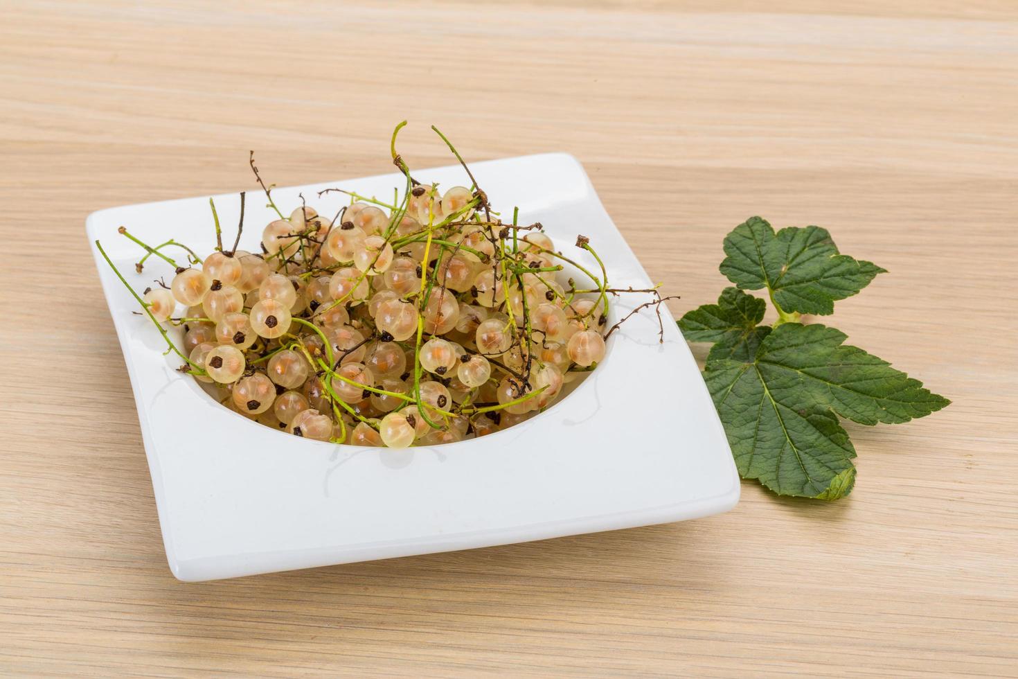 White currant on wood photo