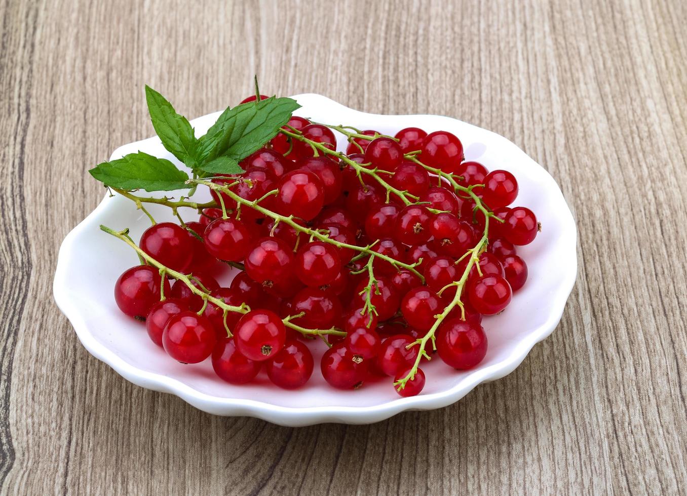Red currants view photo