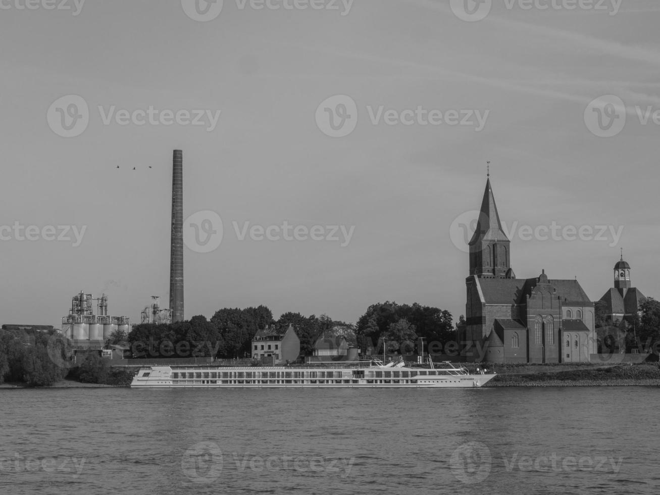 the city of Emmerich at the rhine river photo