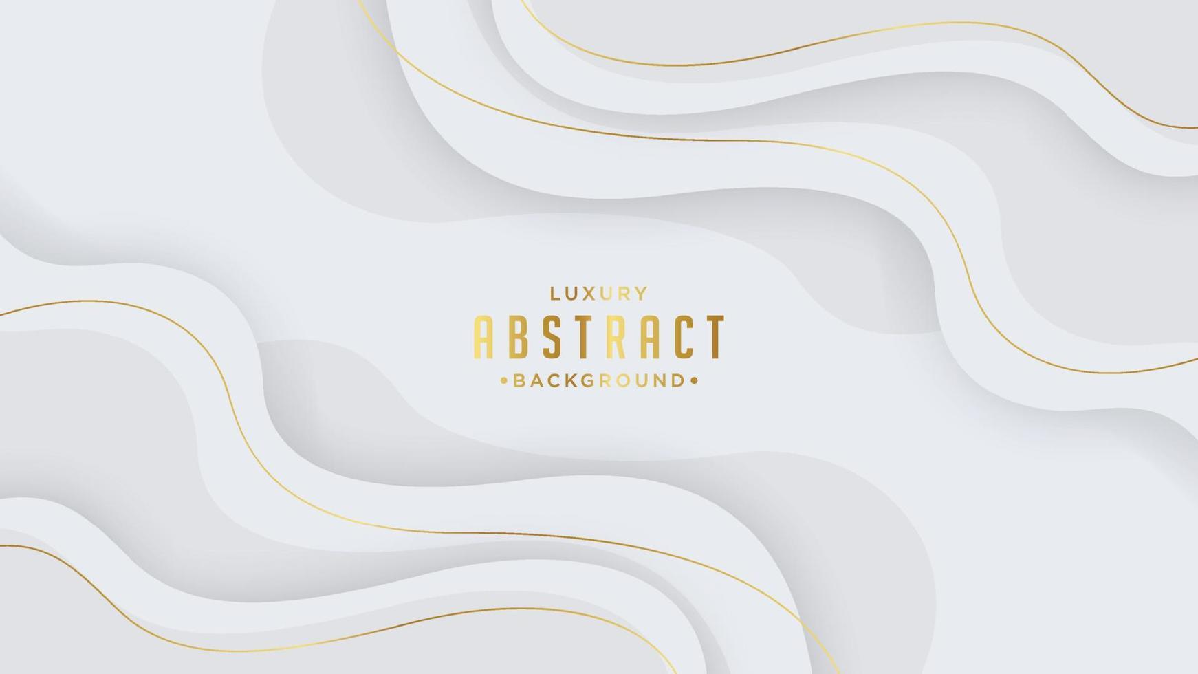 Luxury paper cut background, Abstract decoration, golden pattern, 3d Vector illustration.