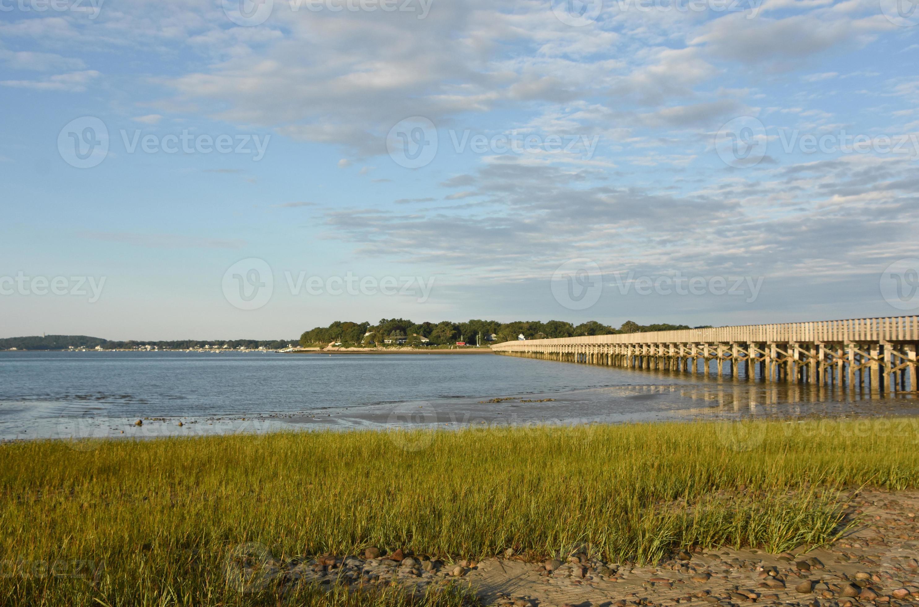 Duxbury Bay at Low Tide in Massachusetts 12785054 Stock Photo at Vecteezy