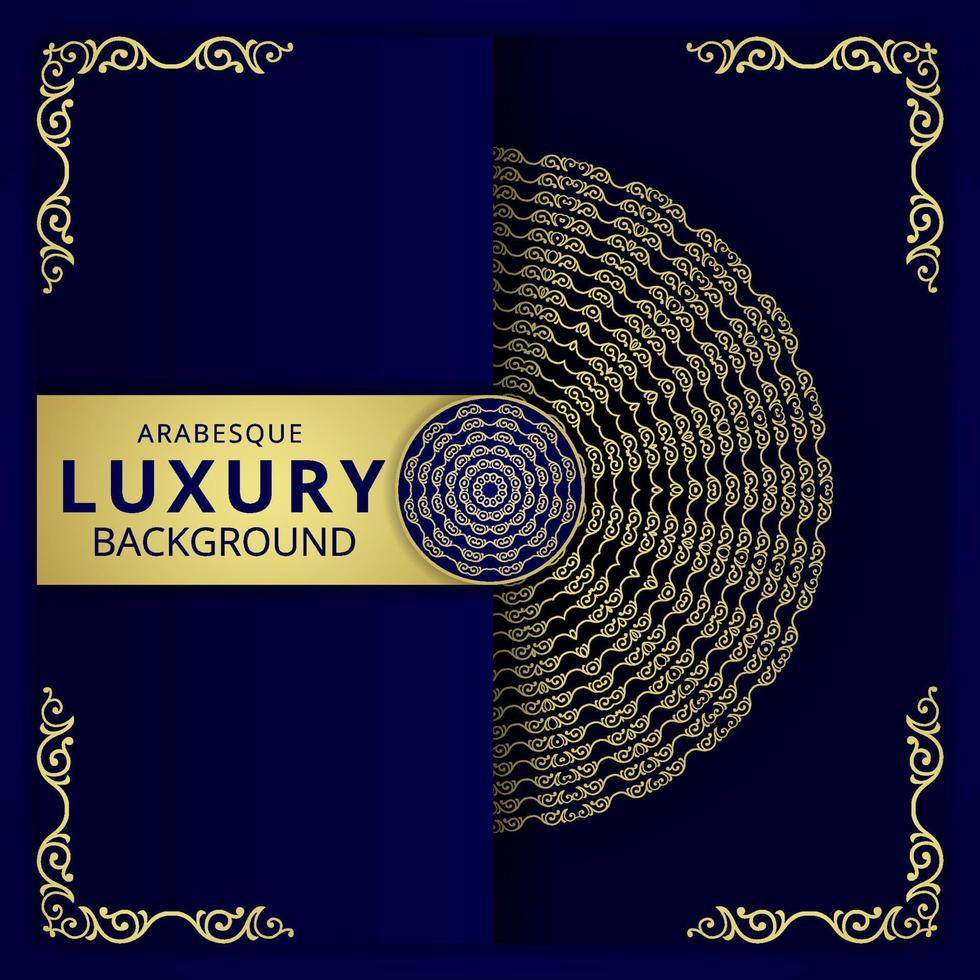 Luxury mandala background with golden arabesque pattern arabic islamic east style.decorative mandala for print, poster, cover, brochure, flyer, banner. vector
