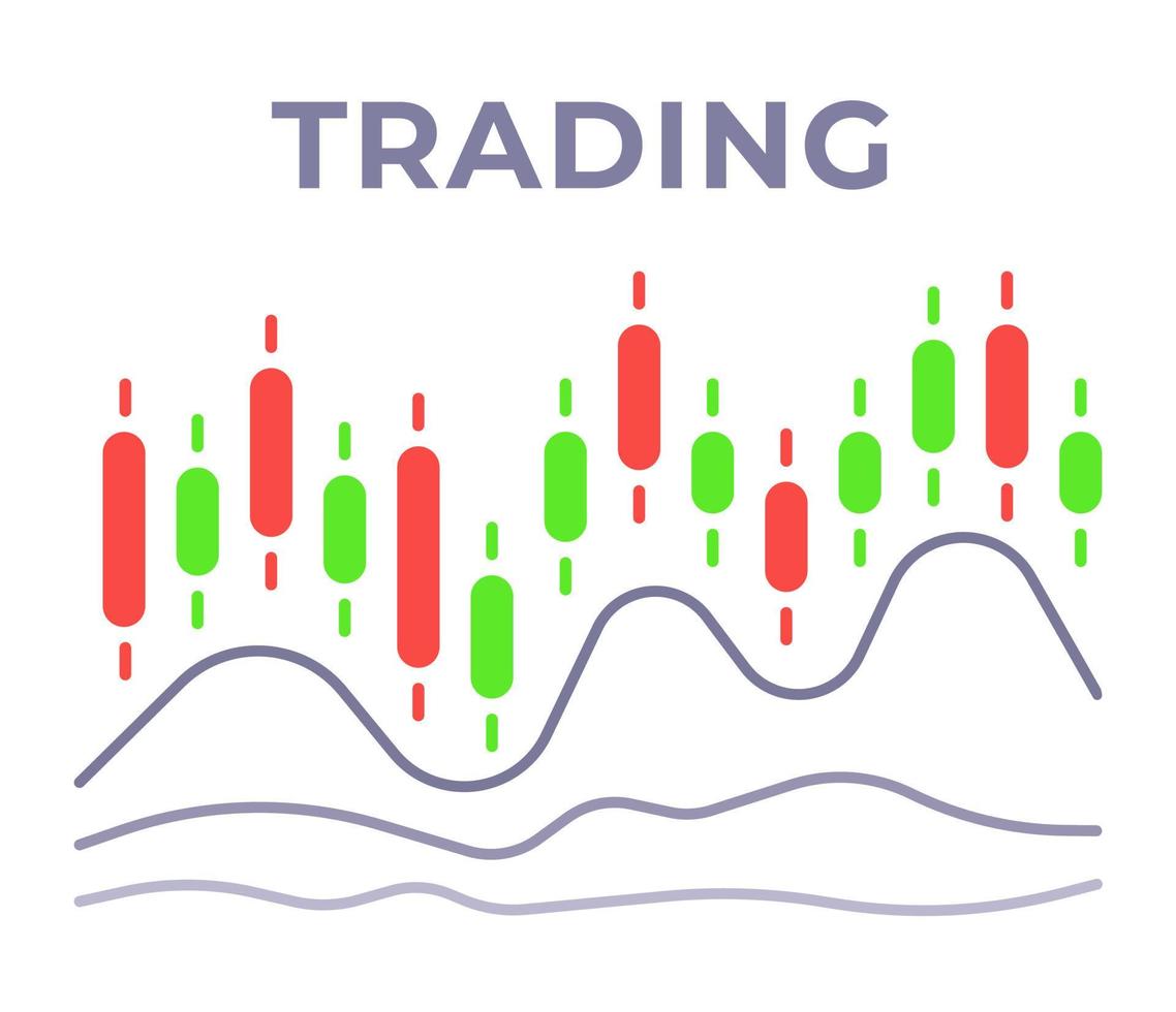 Vector illustration of spending analytics over time.