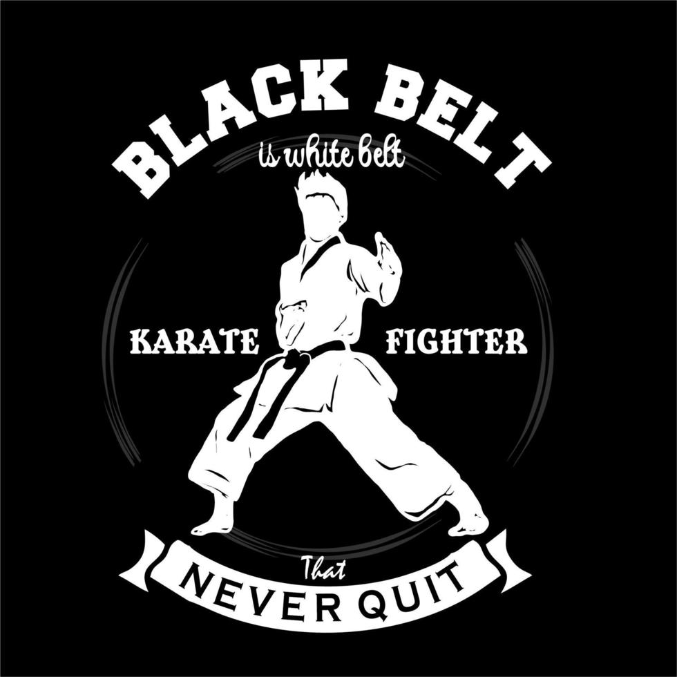 icono del logotipo del vector de karate