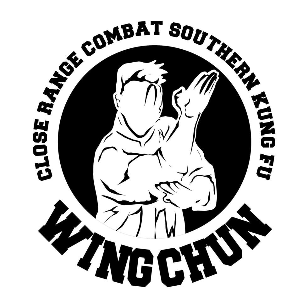 icono del logotipo del vector de wingchun