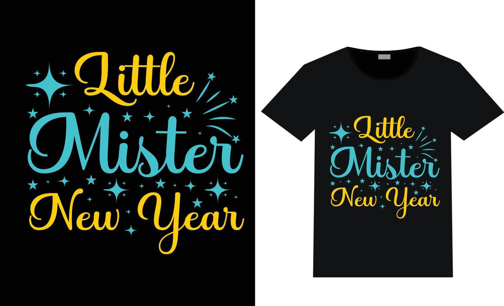 Happy New Year T-shirt Design vector