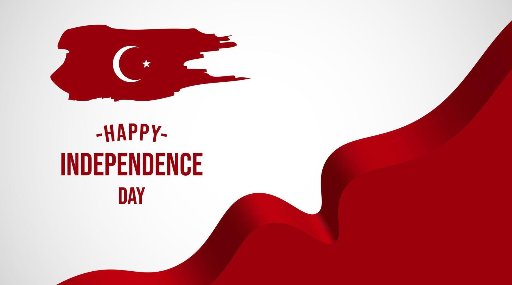 Turkey independence day celebration template design vector