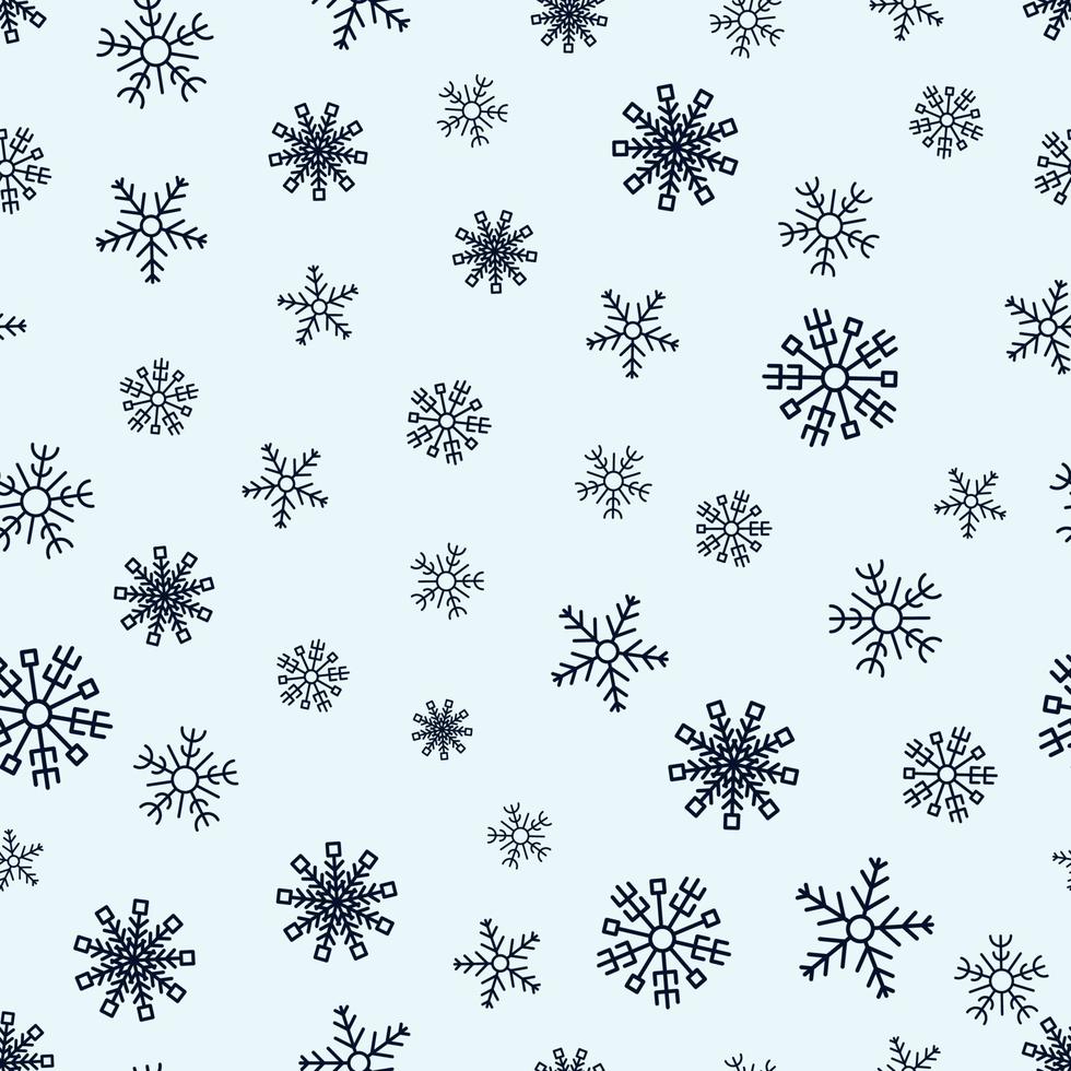 fondo transparente con copos de nieve. elementos de decoración de navidad y año nuevo. ilustración vectorial vector