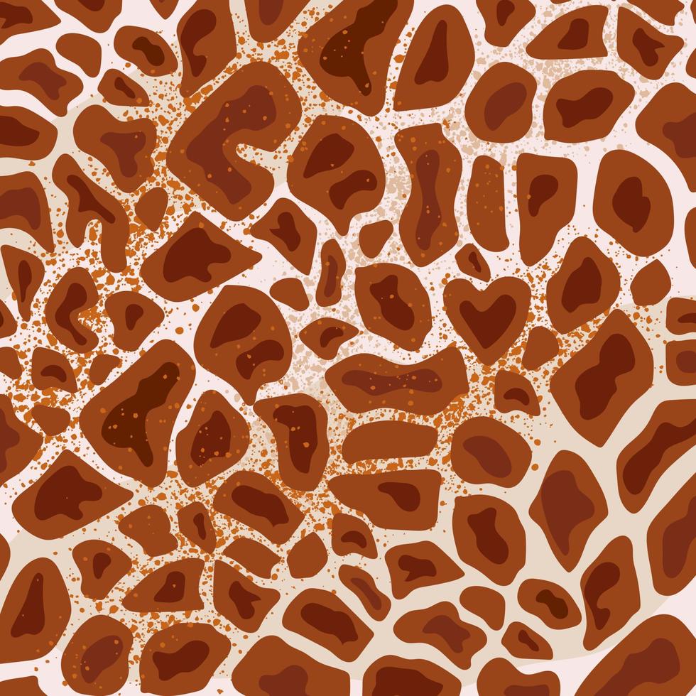 Abstract animal pattern with Giraffe skin. Hand drawing animal texture. Line Abstract Background. vector