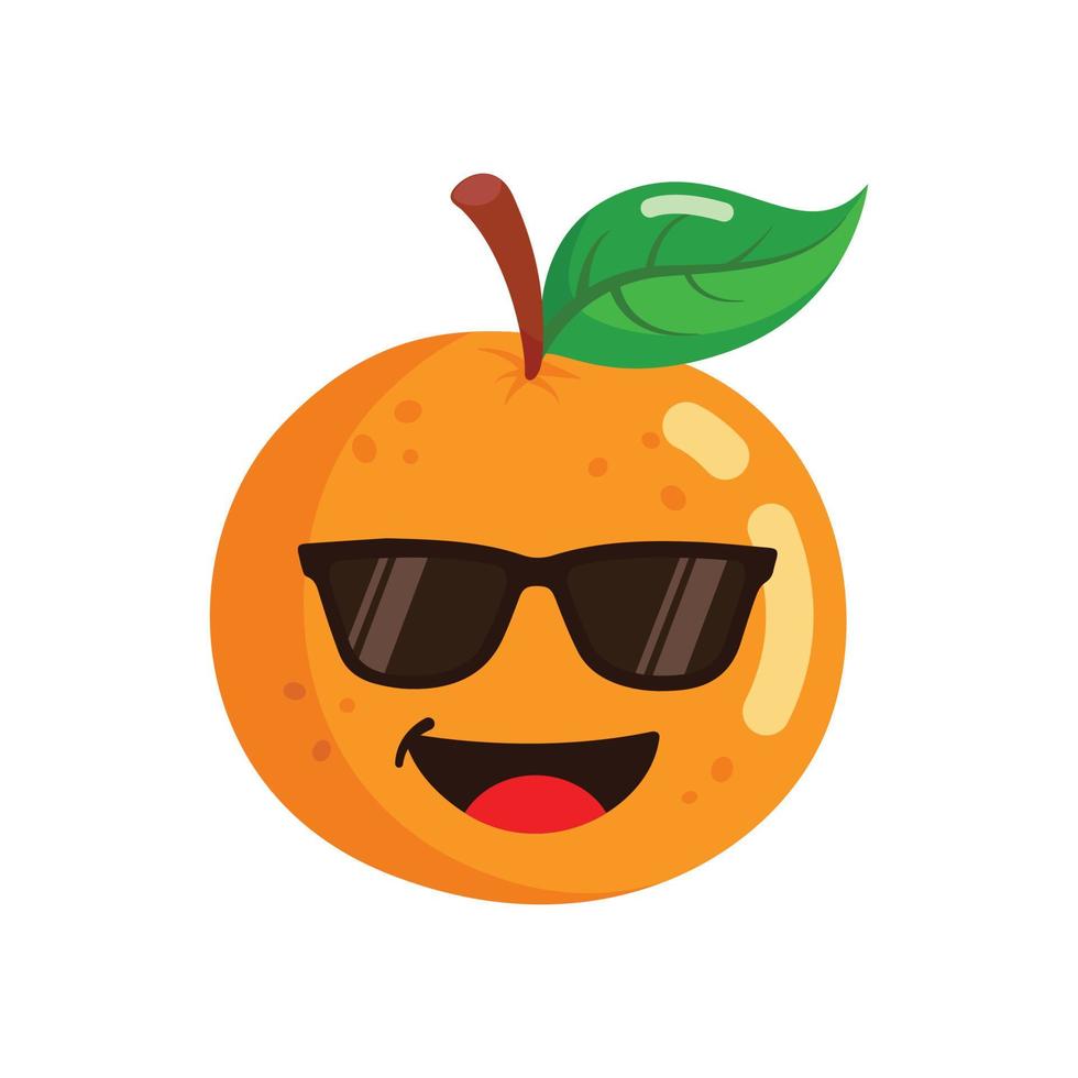 Orange cute character. vector