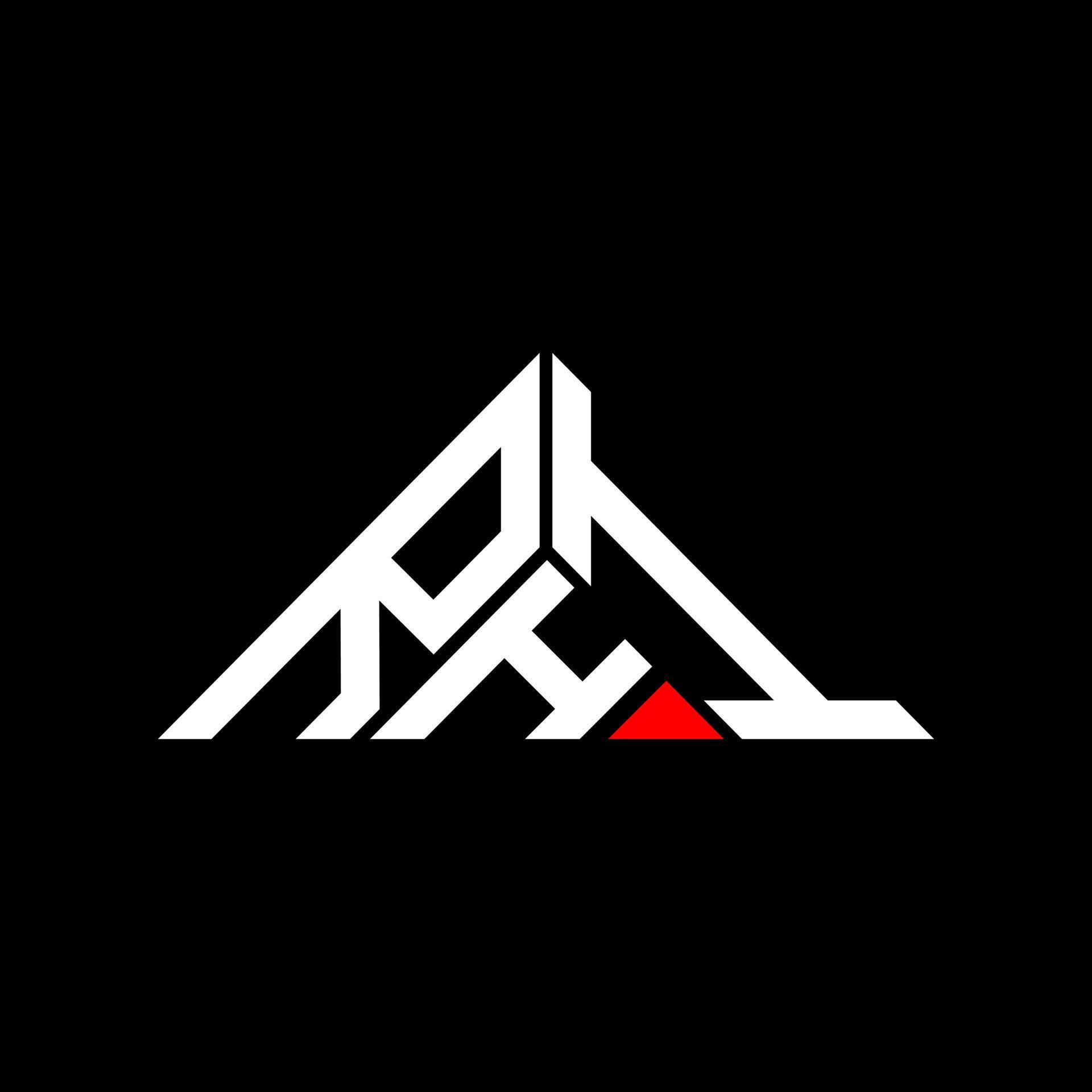 RHI letter logo creative design with vector graphic, RHI simple and